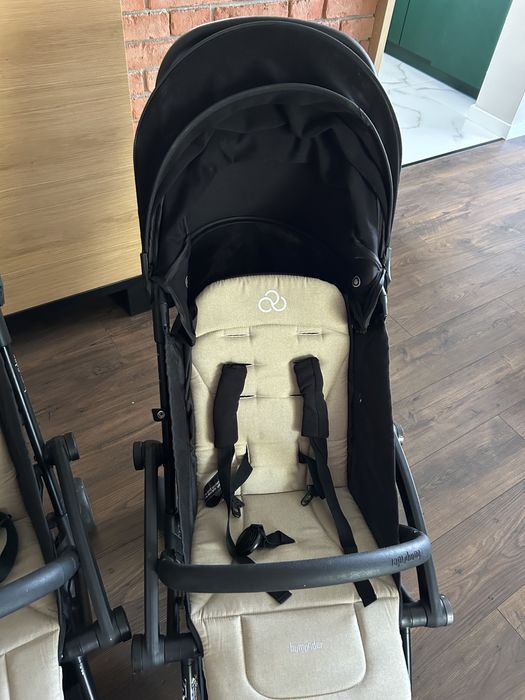 2x wózek bumprider connect2 magnetyczny bliźniaczy podwójny spacerówka