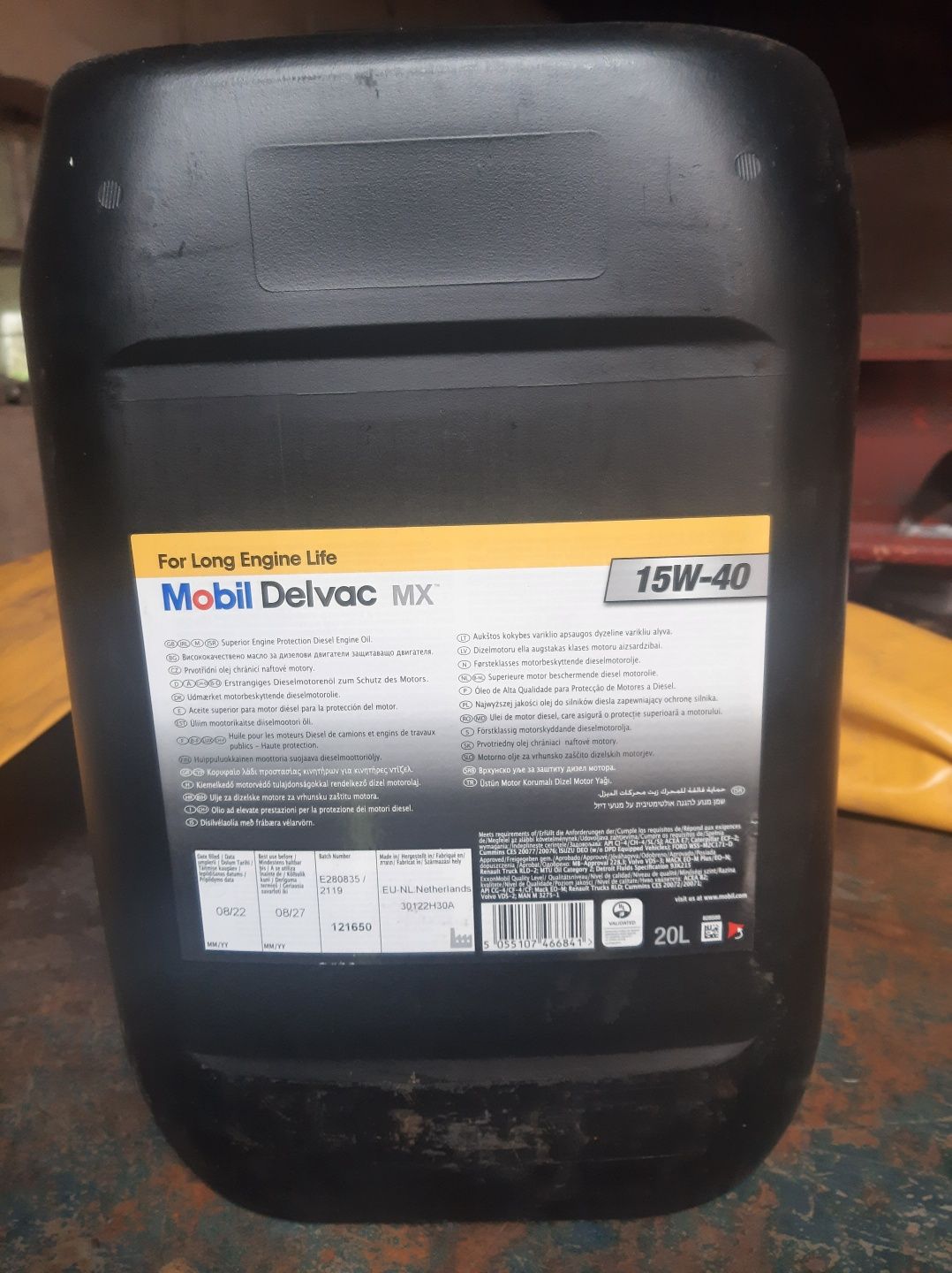 Mobil delvax mx 15w40