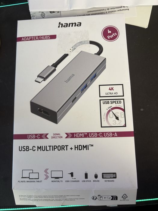 Mulitport USB-C+HDMI hama