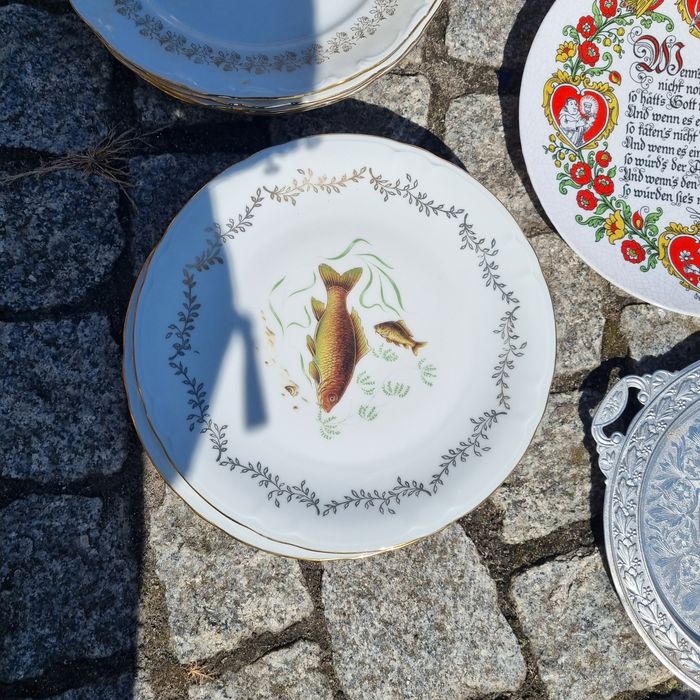 Talerze 6szt z rybką