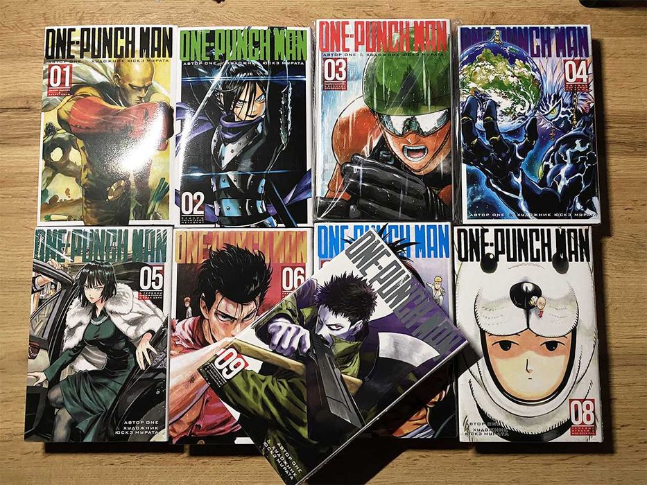 Манга One-Punch Man з 1 по 9 том