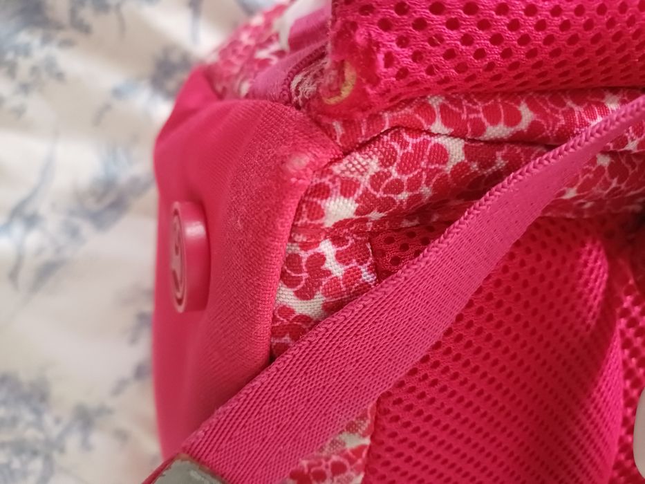 Plecak dziewczęcy szkolny 22l Beckmann różowy Worek kapcie lunchbox