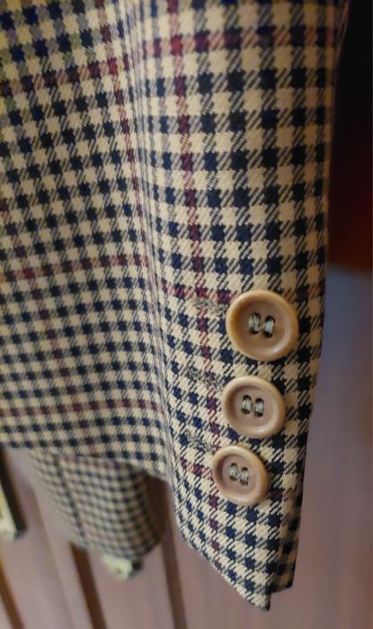 -50%Blazer Xadrez Castanho de Marca