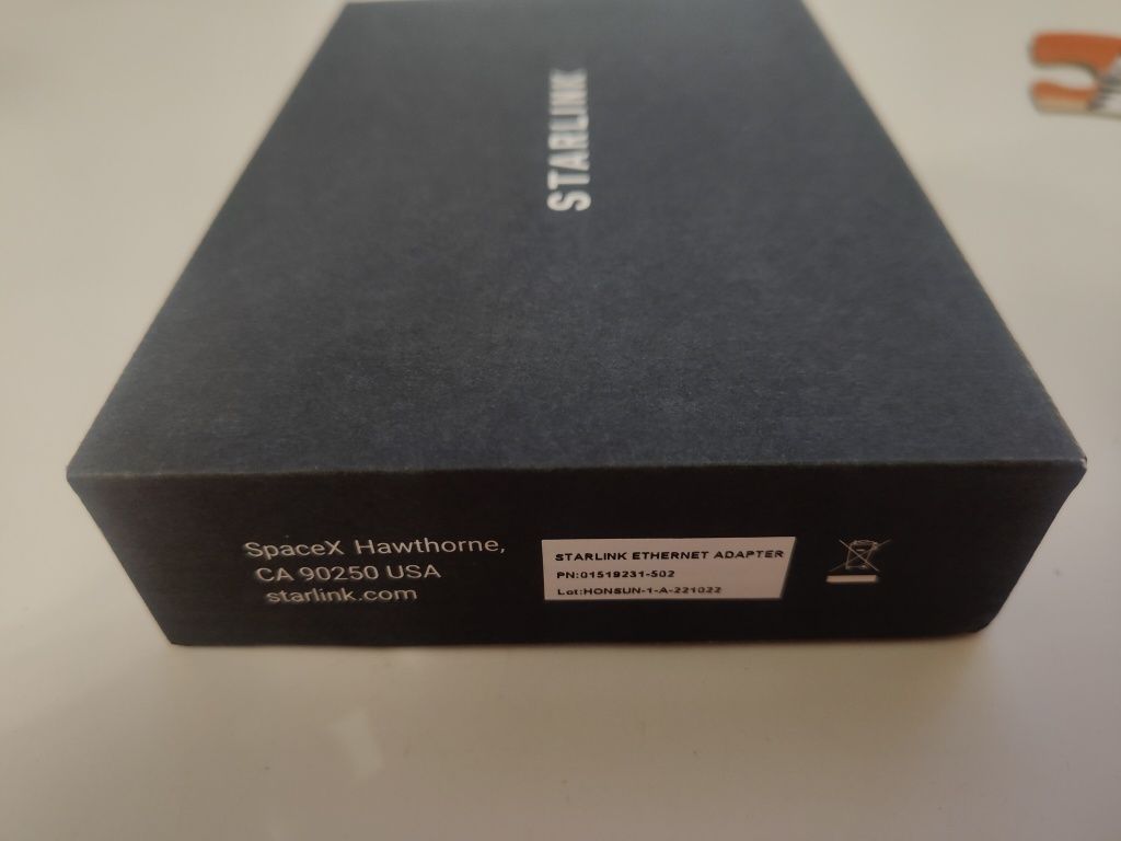 Starlink ethernet adapter Gen2 мережевий адаптер