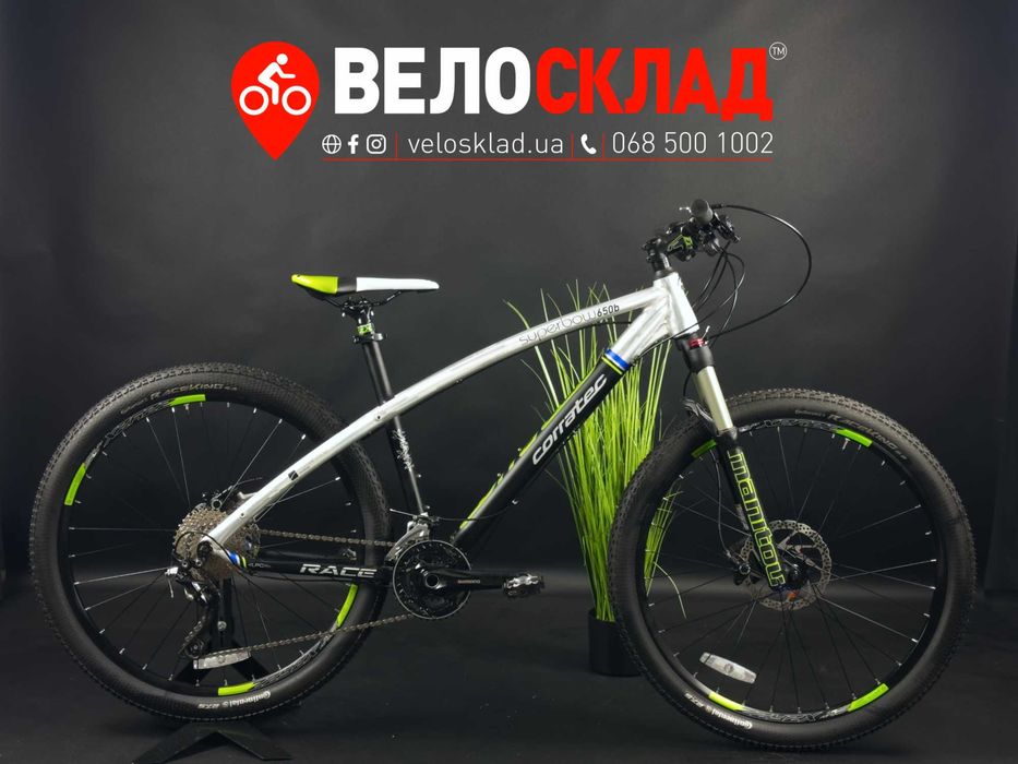 Гірський велосипед Corratec 16 SUPERBOW RACE 27,5 matt blue/green