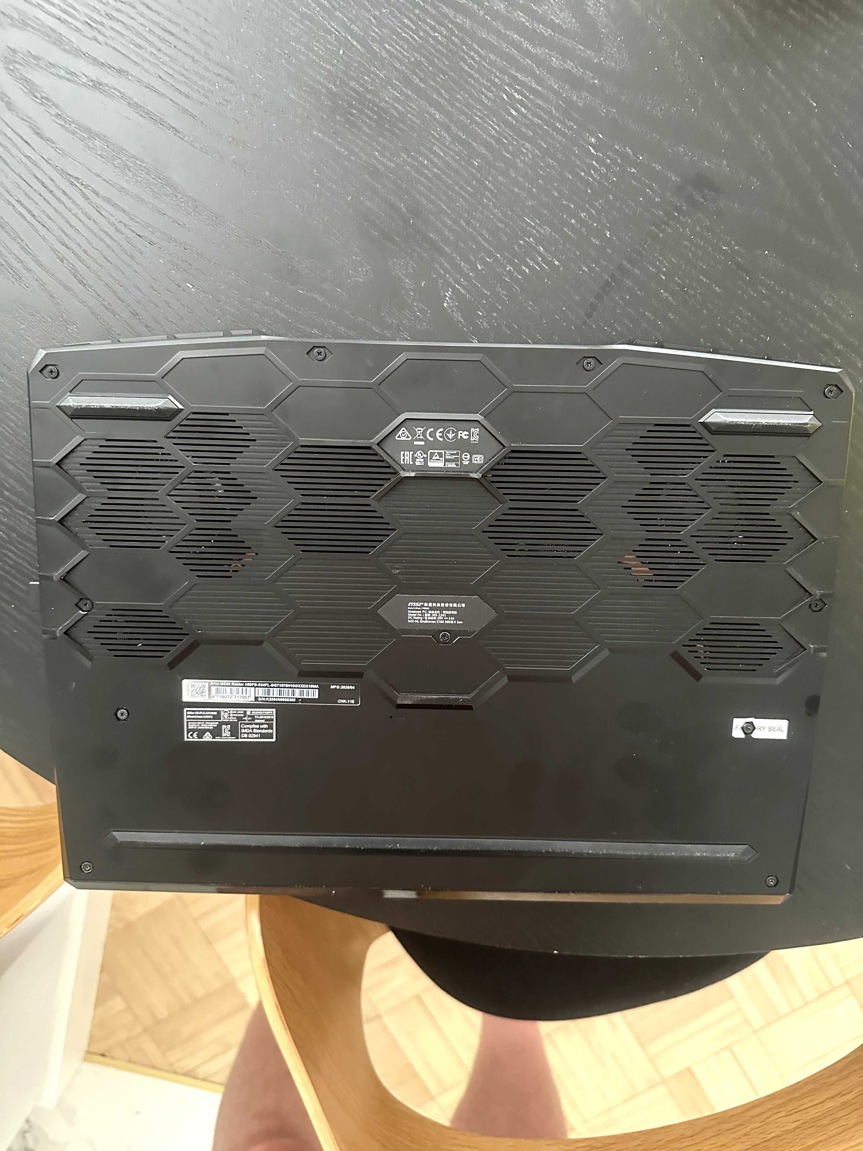 Laptop do gier MSI Raiders GE66 10SFS