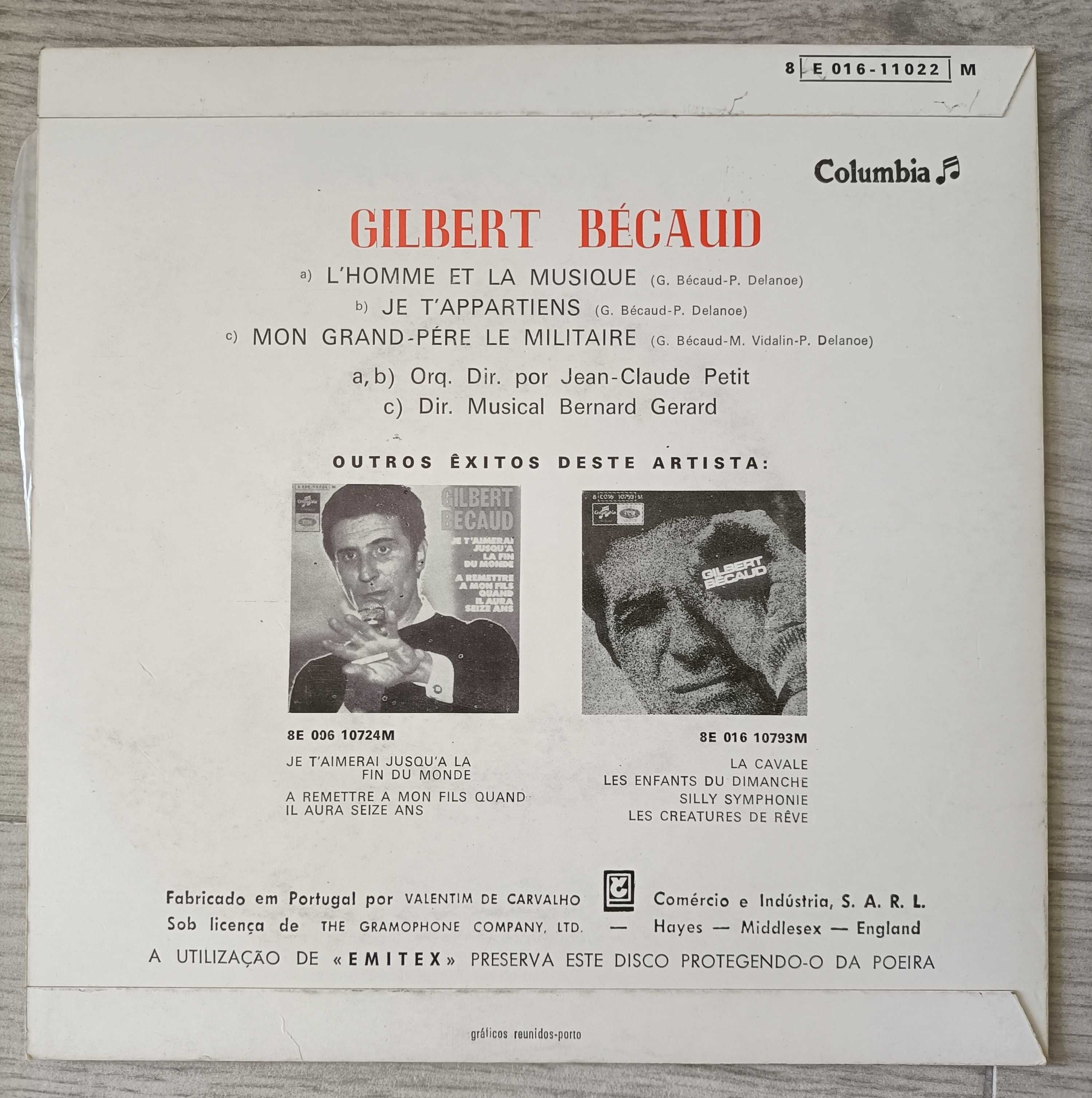 Gilbert Bécaud - L´Homme et la Musique - 7''
