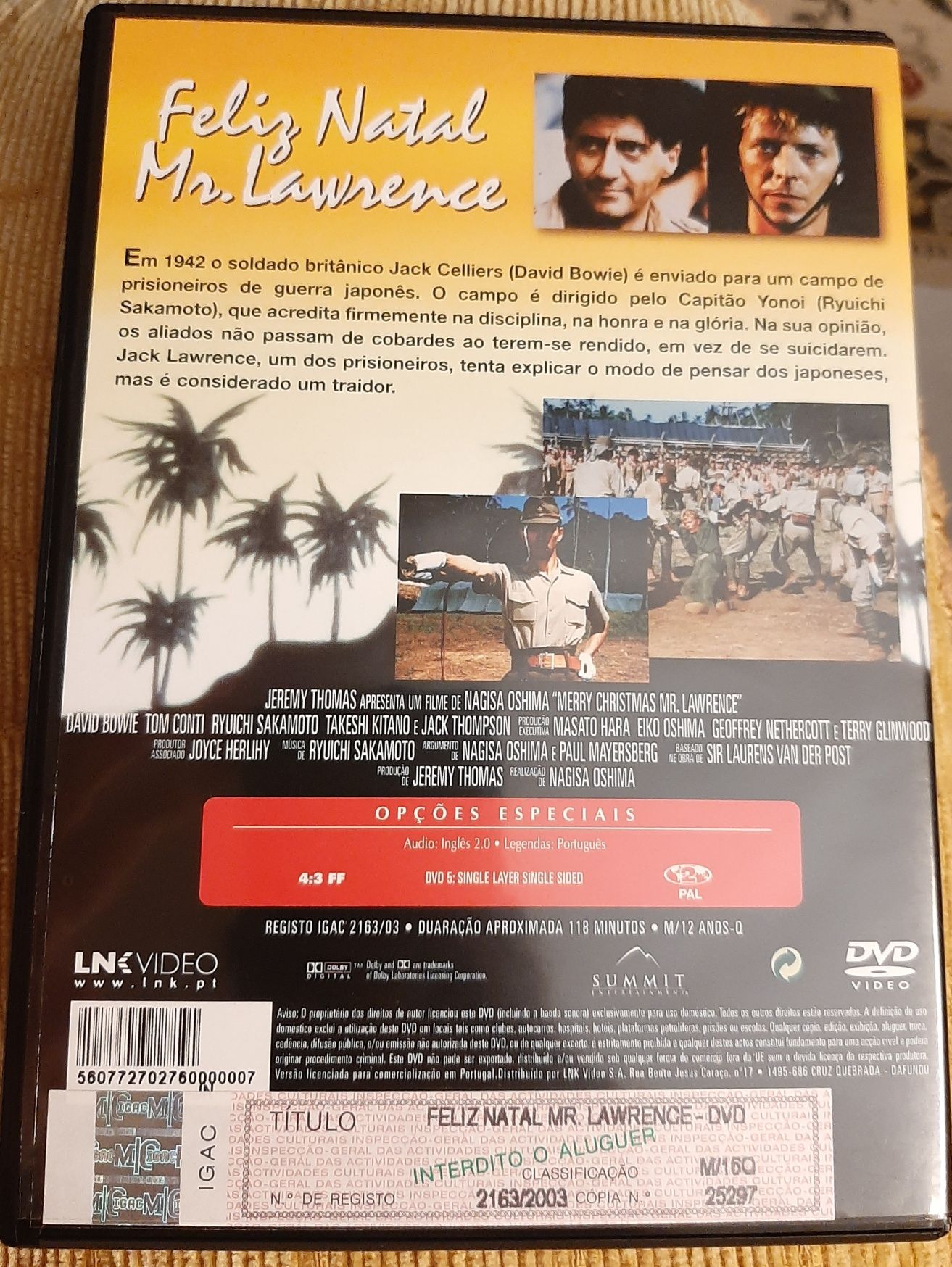 DVD "Feliz Natal, Mr.Lawrence"