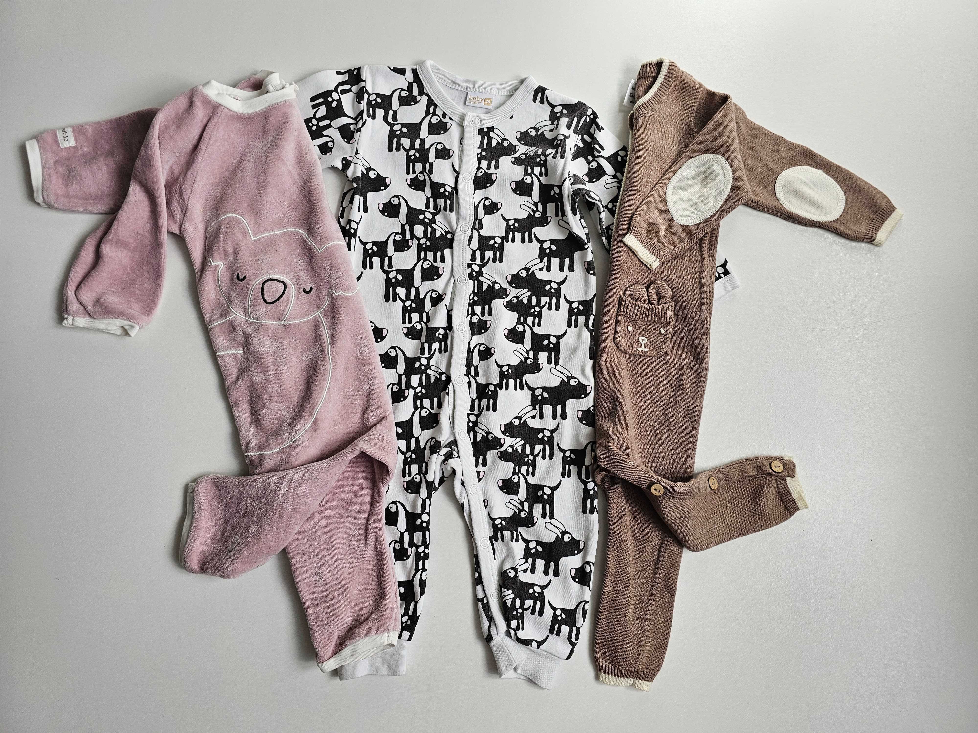 Zestaw 3set pajac dziecięcy króliczek koala pieski Newbie Lindex