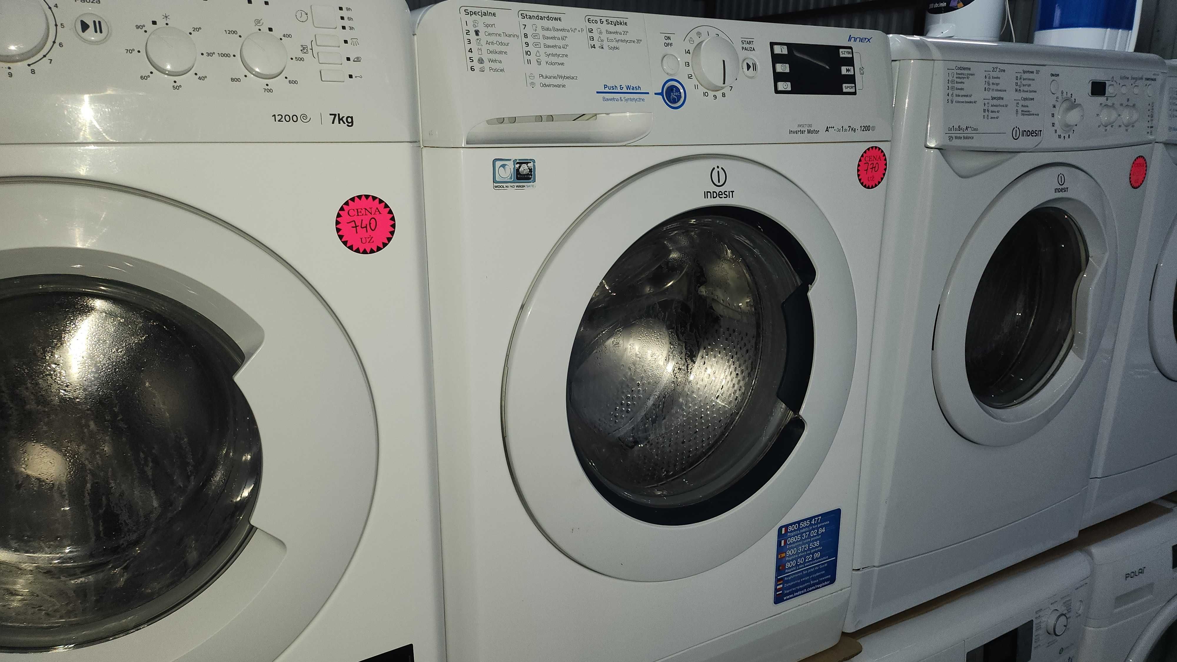 JANKI AGD Pralka Indesit 7kg 1200obr