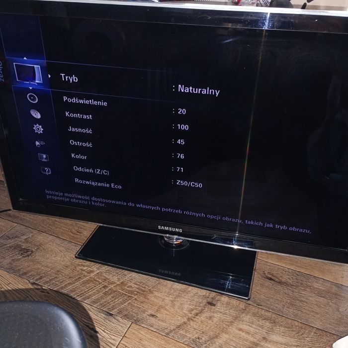 Tv Samsung 40 cali, bardzo ładny obraz
