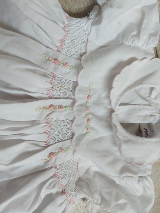 Sukienka biała 68 chrzest