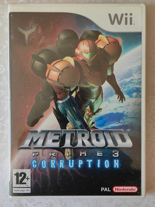 Metroid Prime 3 na Nintendo Wii, działa na Wii U bdb zestaw 3xA samus!