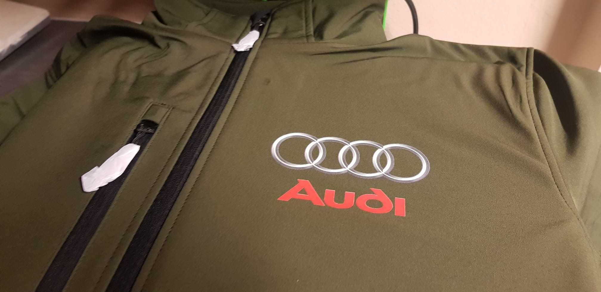 Softshell męski AUDI 95-09 Premium - kolor army - rozmiary S-2XL