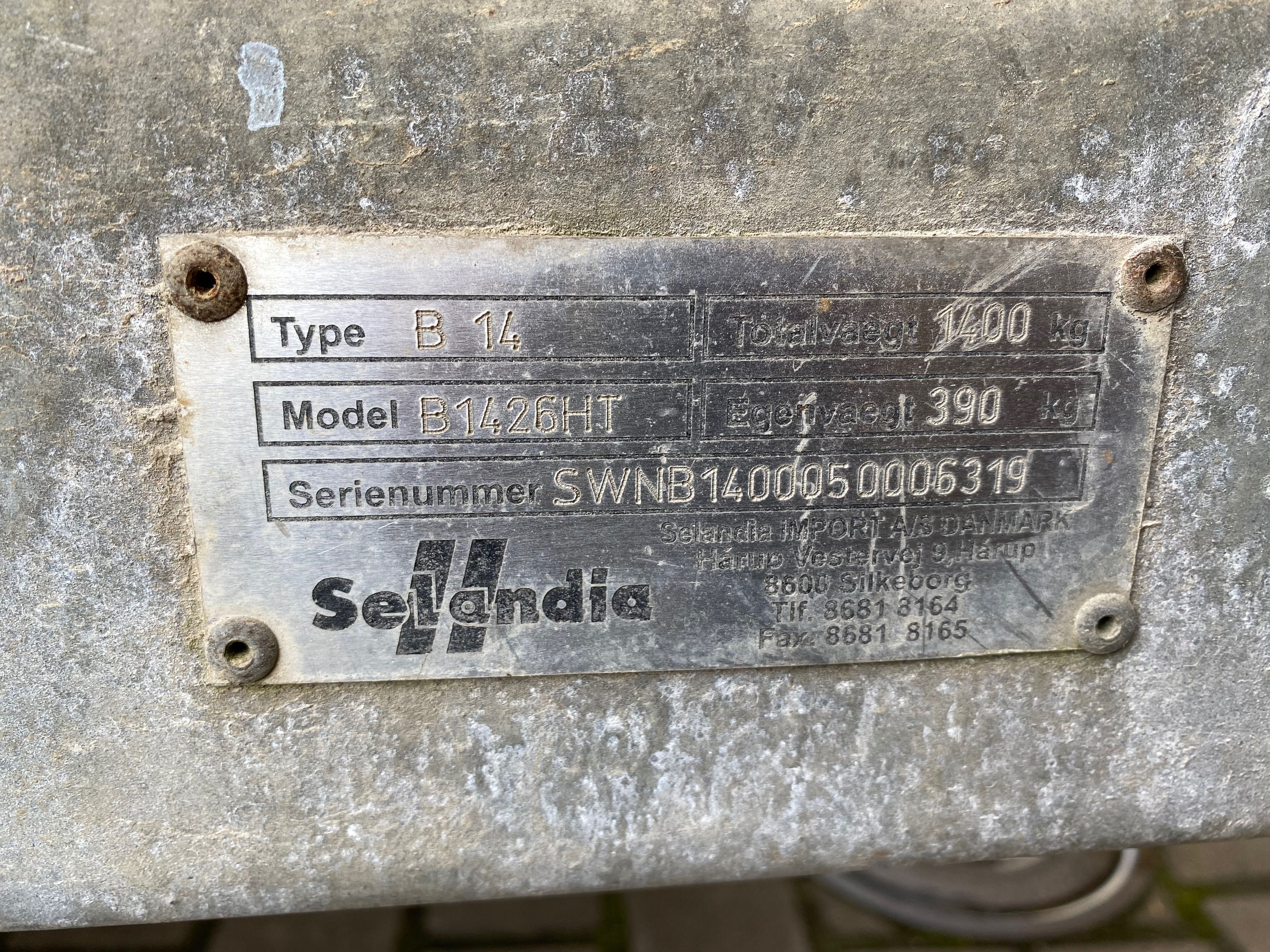Przyczepka samochodowa Selandia 1400kg