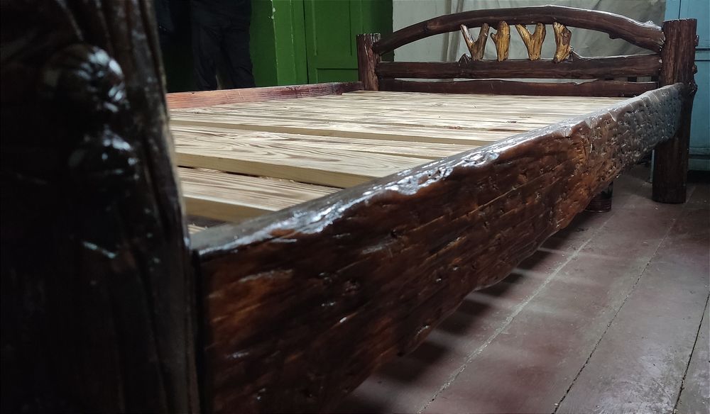 Ліжко дерев'яне двоспальне 200*125 см