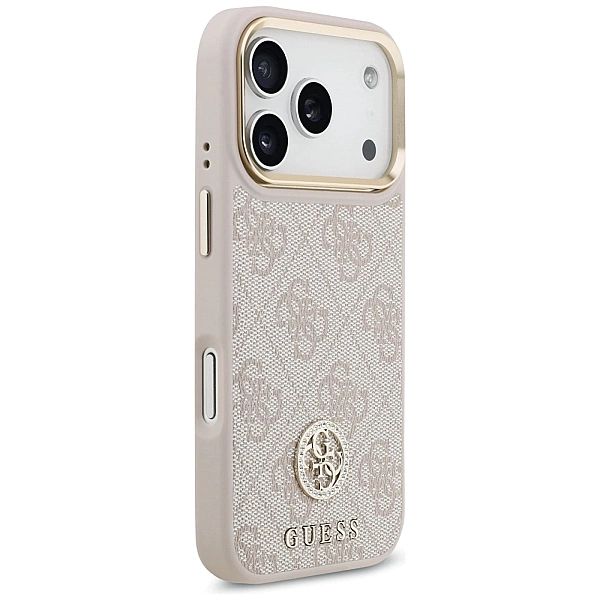 Etui Guess 4G Strass Logo & Big Strap Metal Buttons MagSafe na iPhone