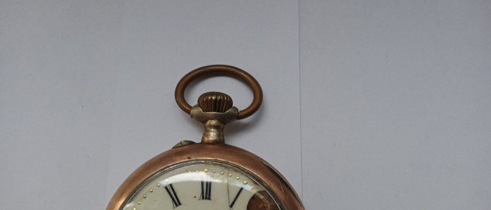 Zegarek kieszonkowy w srebrnej kopercie - prod. Szwajcarskiej