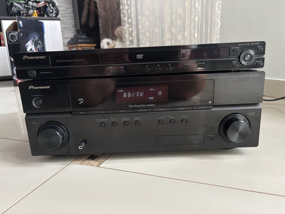 Amplituner Pioneer VSX-420 + Dvd Pioneer DV-320