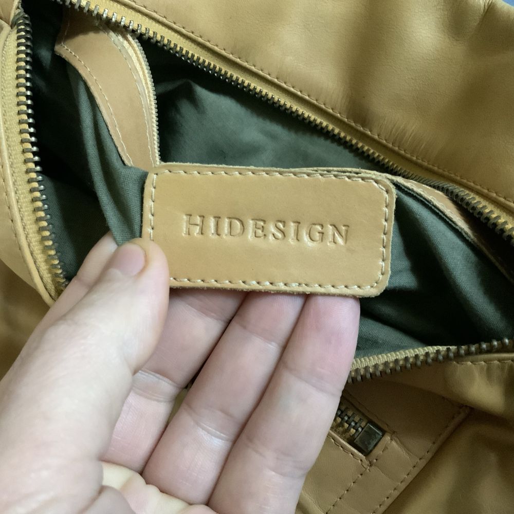 Стильная кожаная мужская сумка Hidesign. Размер 30/27 см