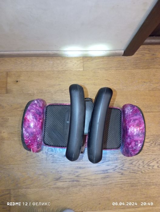 Героскутер з ручкою фіолетовий  Mini