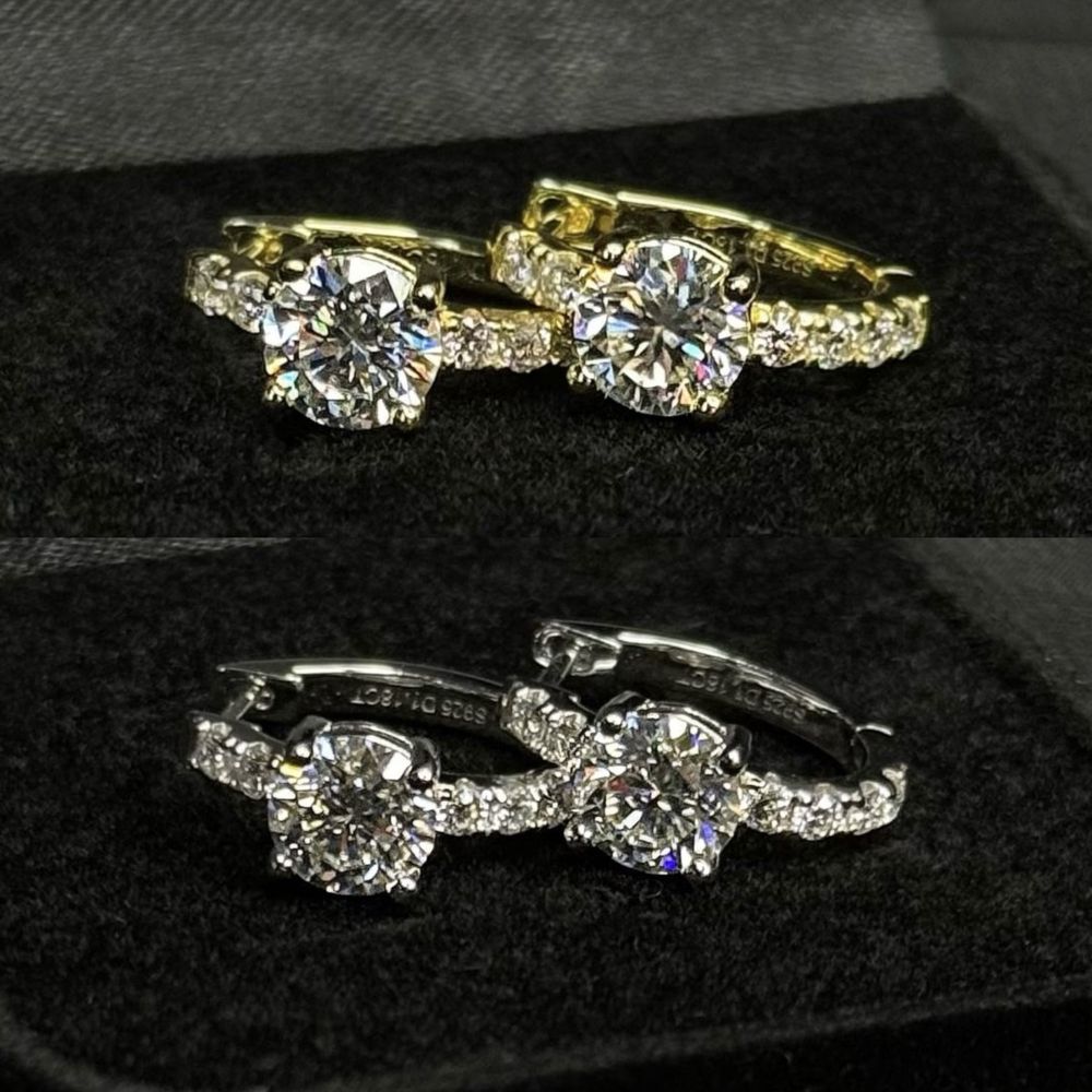 !!СПЕЦІАЛЬНА ЦІНА!! Преміальні сережки з муассанітам 2.36 ct