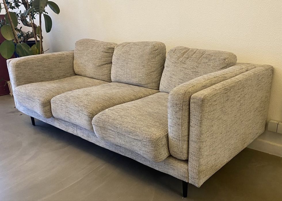 Sofá Cinza 3 lugares