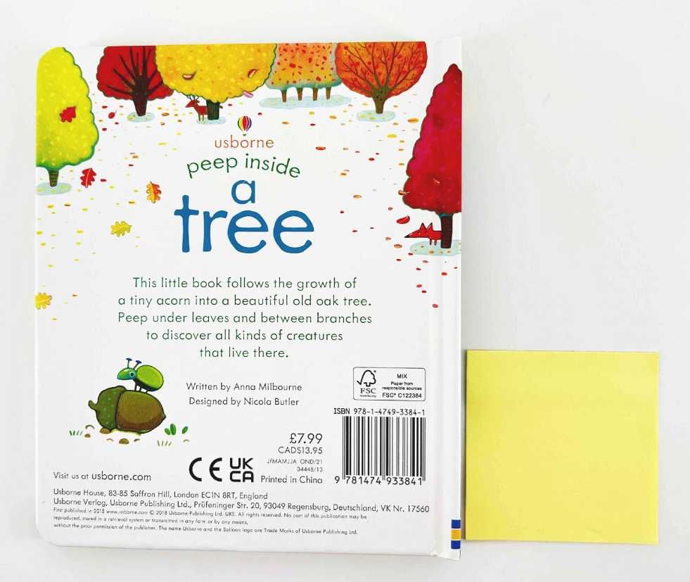 NOWA	Usborne Peep Inside Tree książka kartonowa	Anna Milbourne