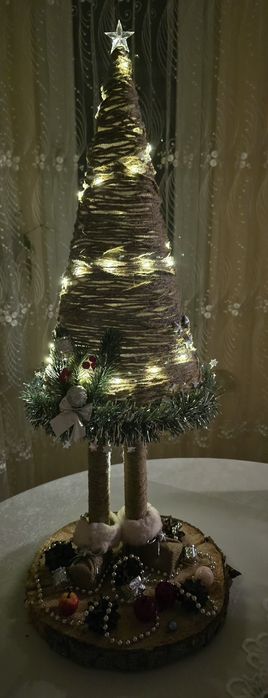 Choinka na nogach handmade