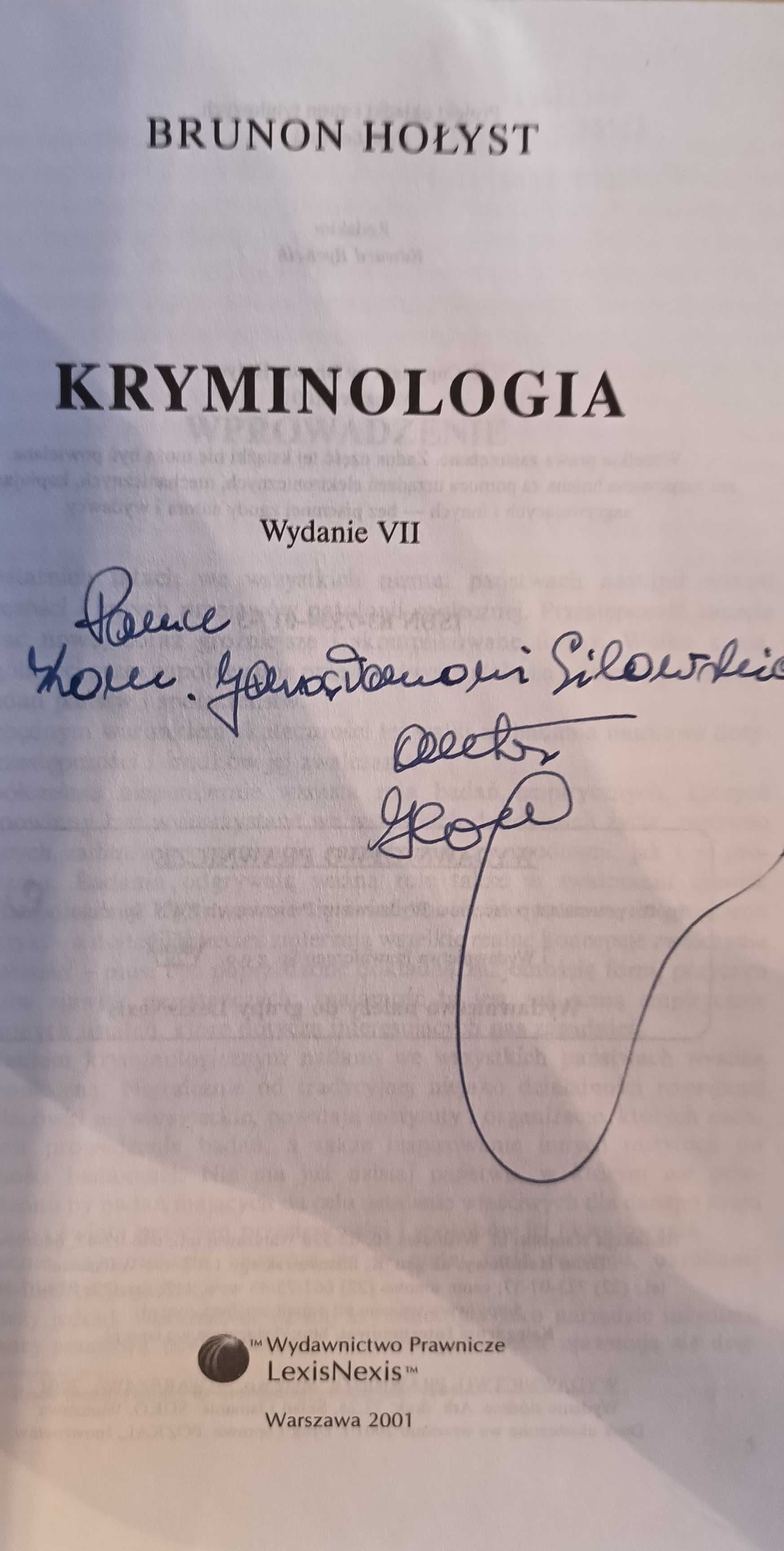 Brunon Hołyst  Kryminologia