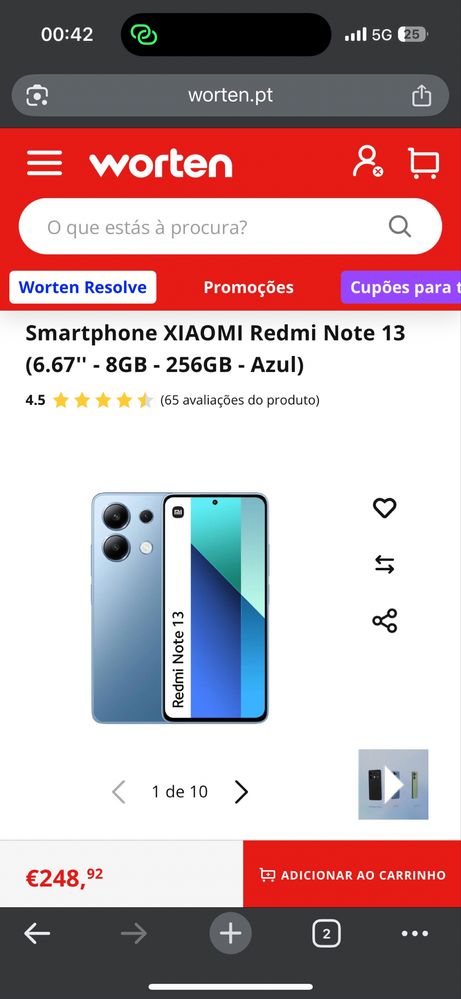 Vendo redmi note 13 128gb