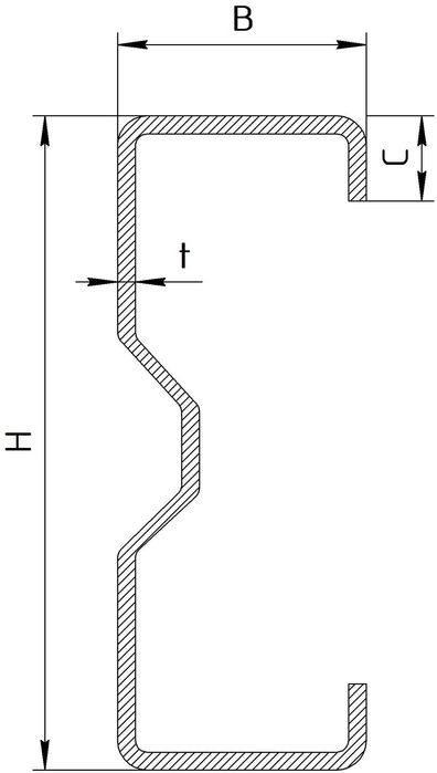 Сігма Профіль ЛСТК, Σ, будівельний профіль, швелер гнутий оцинкований
