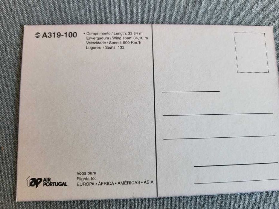 Postal Antigo Tap A319-100