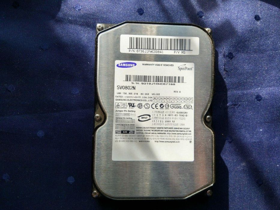 Жёсткий диск Samsung SP0842N 160 Гб 3,5" IDE