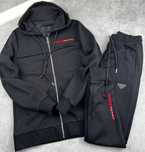 Спортивный Костюм Prada (S-XXL) Новый Мужской Костюм Прада Черный
