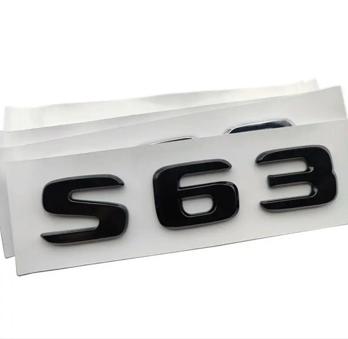 Шильдик S63 на кришку багажника надпис