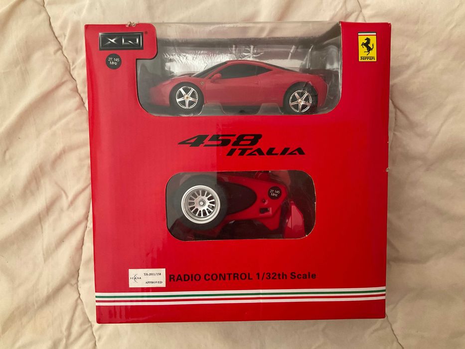 Rádio Controle Ferrari 458 Italia (Escala 1/32) - Nunca Aberto!