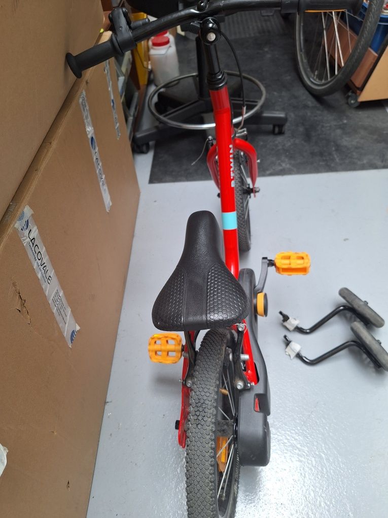 Bicicleta de criança btwin disco ver 100 roda 14