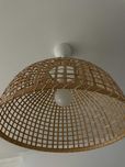 Conjunto de abajur p/ candeeiro suspenso, bambu