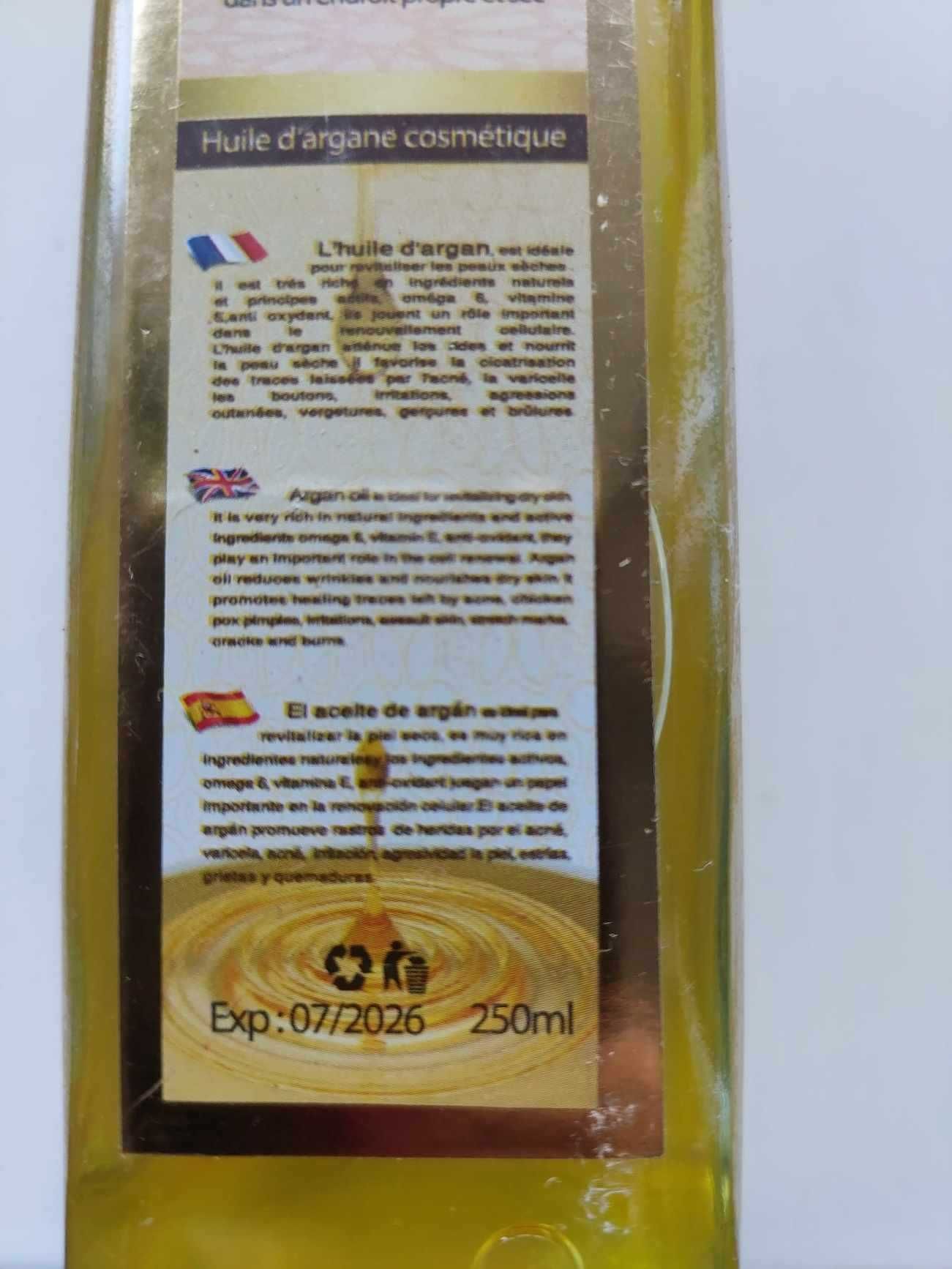 Арганова олія з Марокко (huile d'argan bio), 250 мл