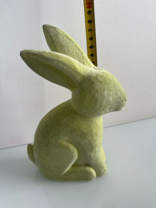 Zając zajączek figurka ozdoba wielkanoc zielony