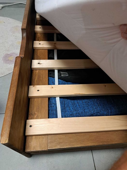 Łóżko podwójne wysuwane