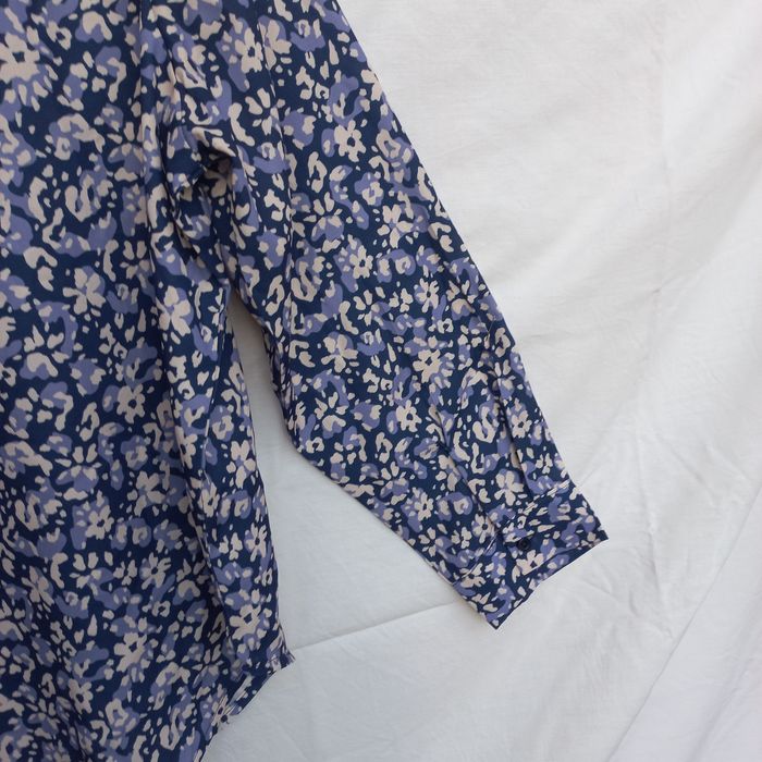 Camisa unisexo floral azul Tam. 40/42