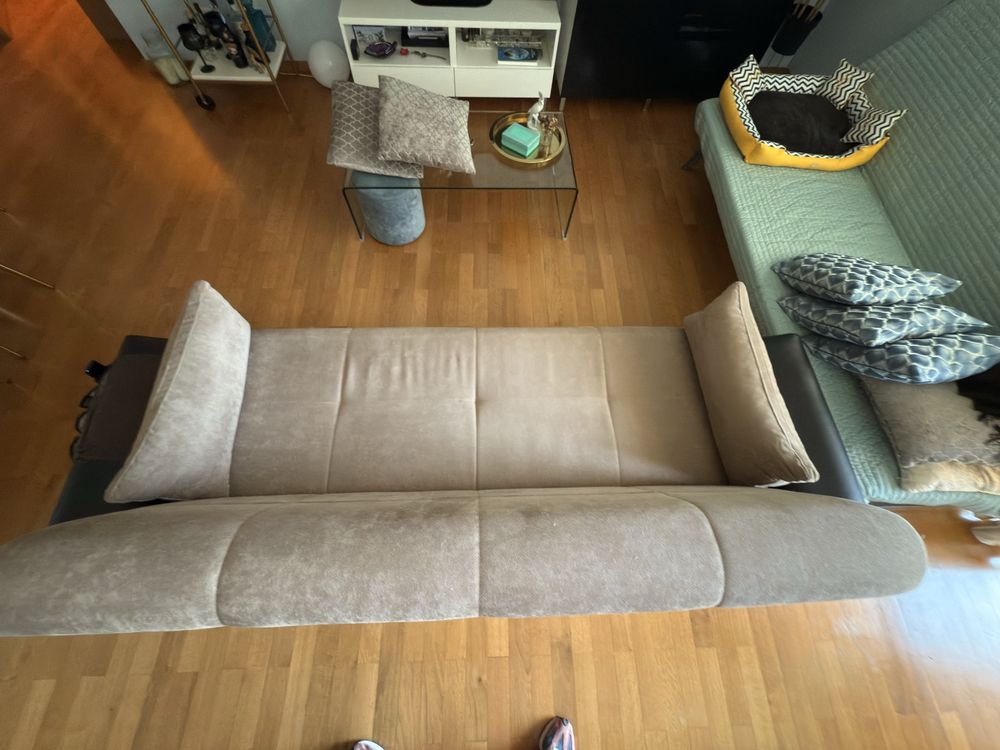 Sofá cama com gaveta