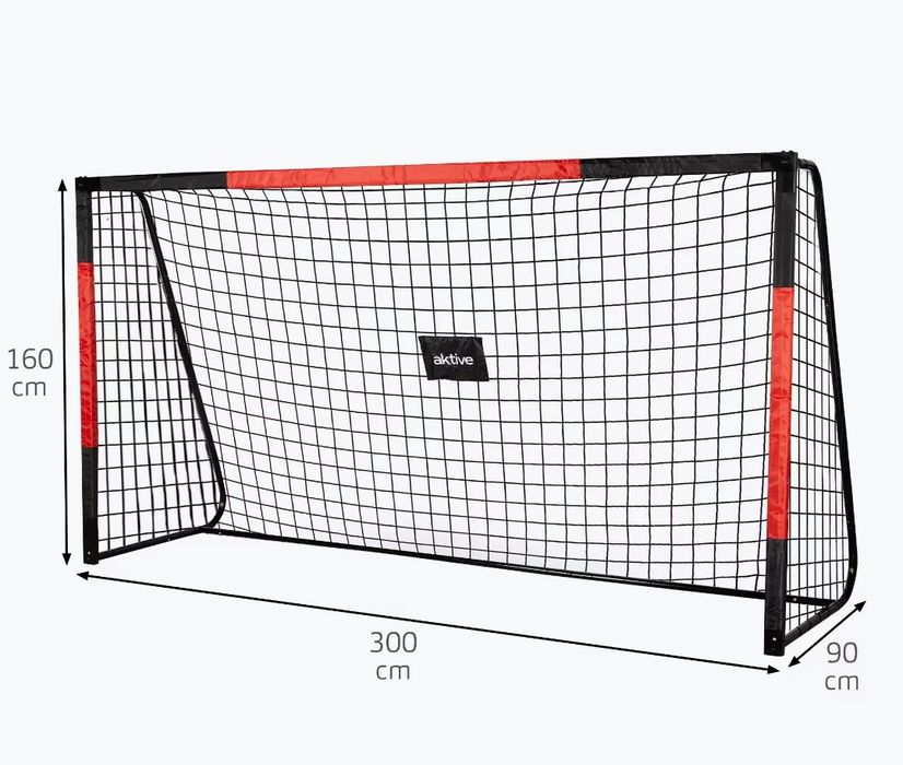 Baliza futebol de aço 300x90x160