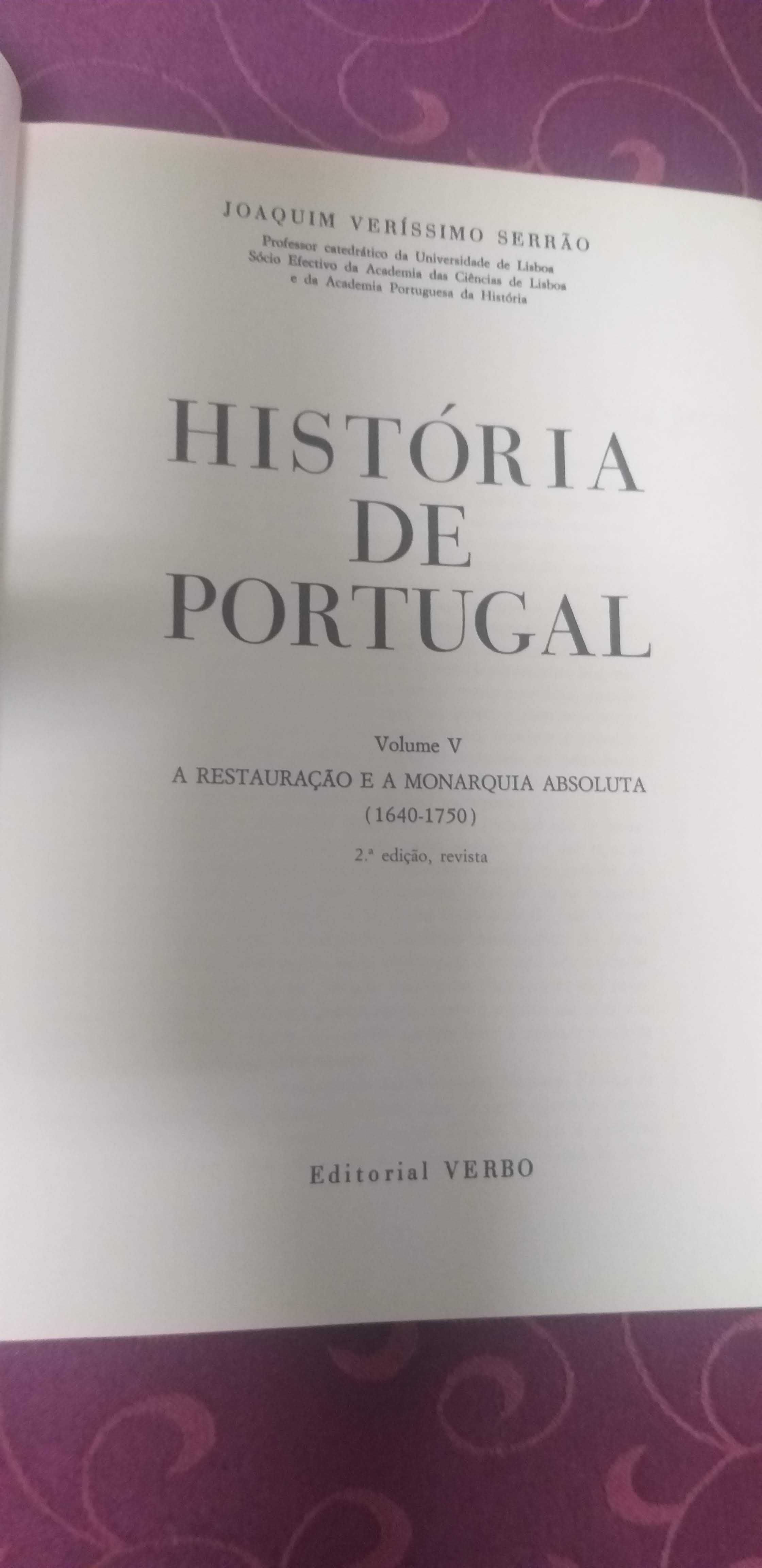 Joaquim Veríssimo Serrão, História de Portugal, Volume V