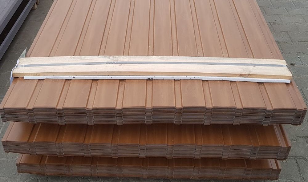 Blacha Drewnopodobna na podbitkę podbitka dachowa Blachy Trapezowe