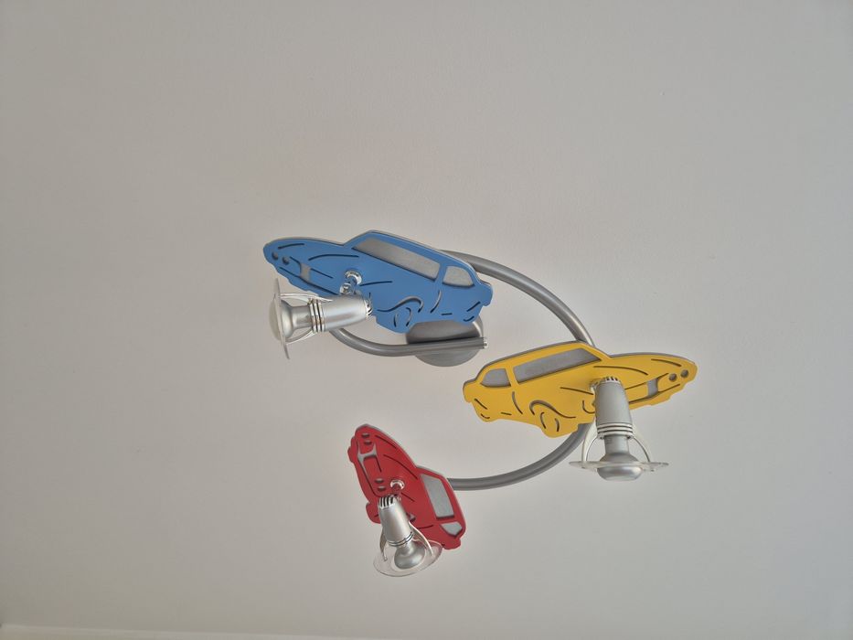 Lampa sufitowa dziecięca - auta
