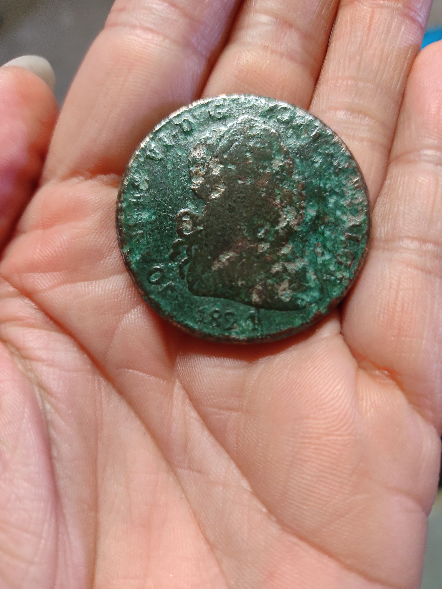 MOEDA PATACO (40 RÉIS) BRONZE 1824 (BC)