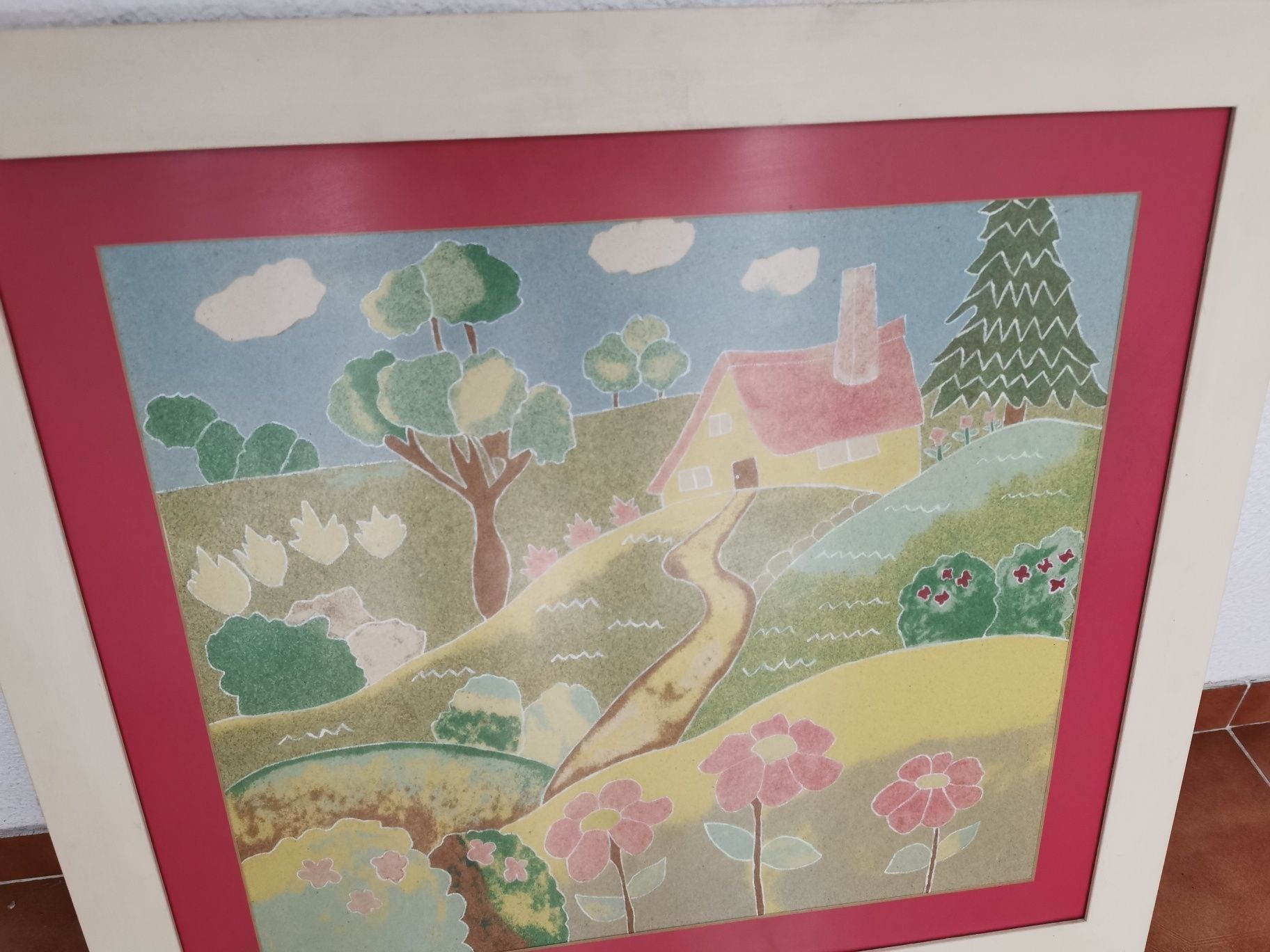 Quadro em areias